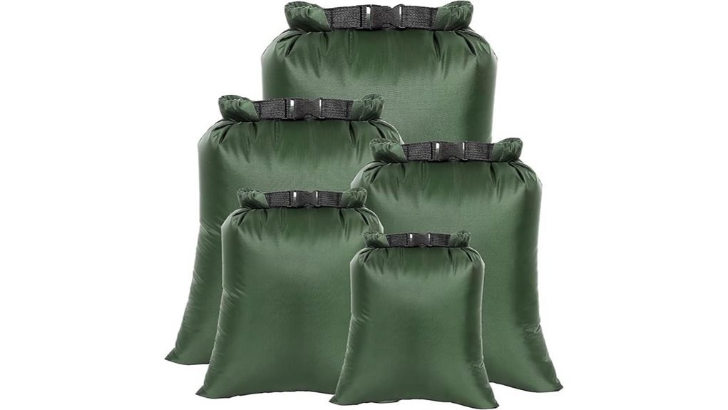 ultralight 5 pack waterproof stuff sacks