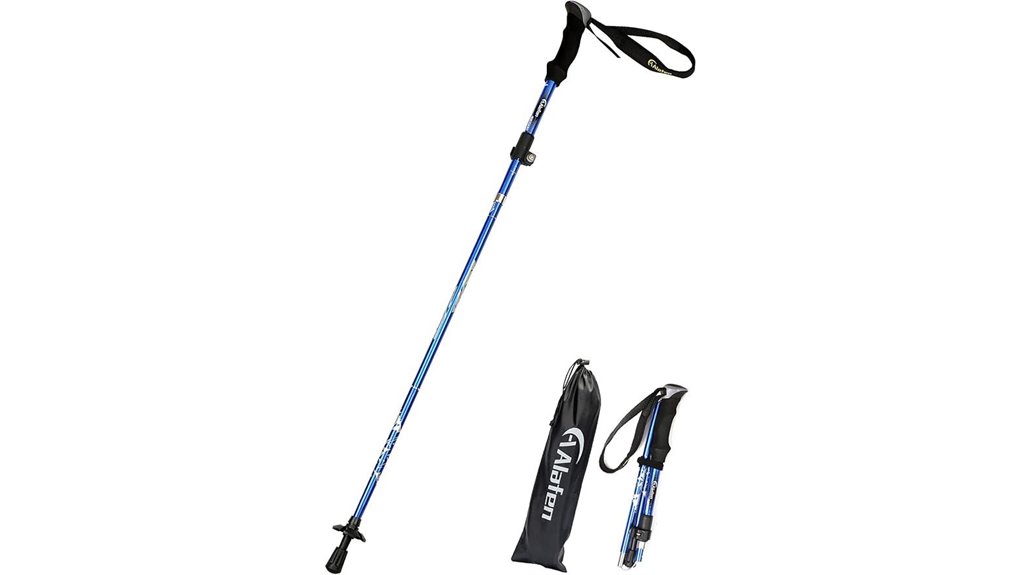 ultralight aluminum collapsible trekking pole