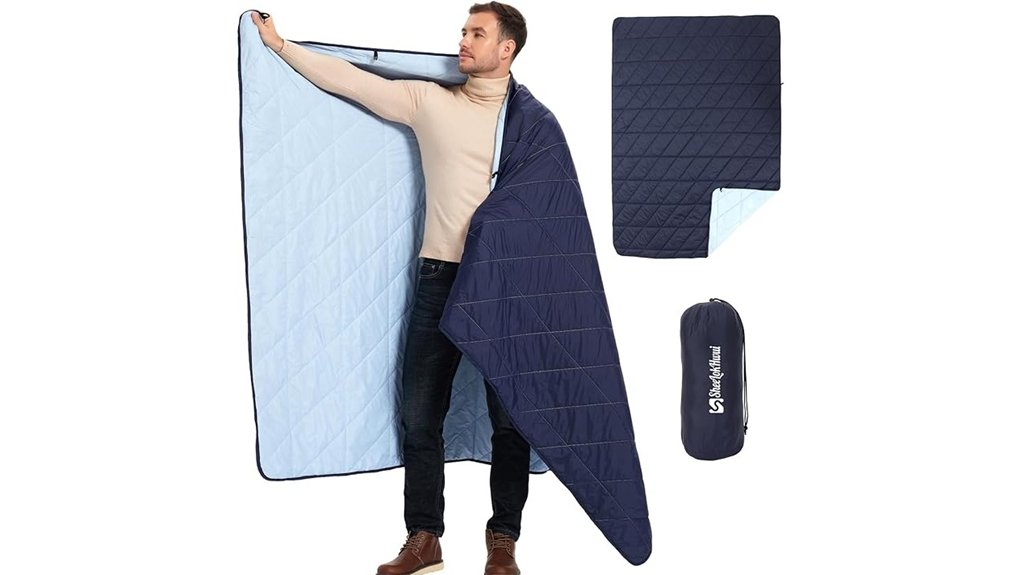 ultralight packable water resistant blanket