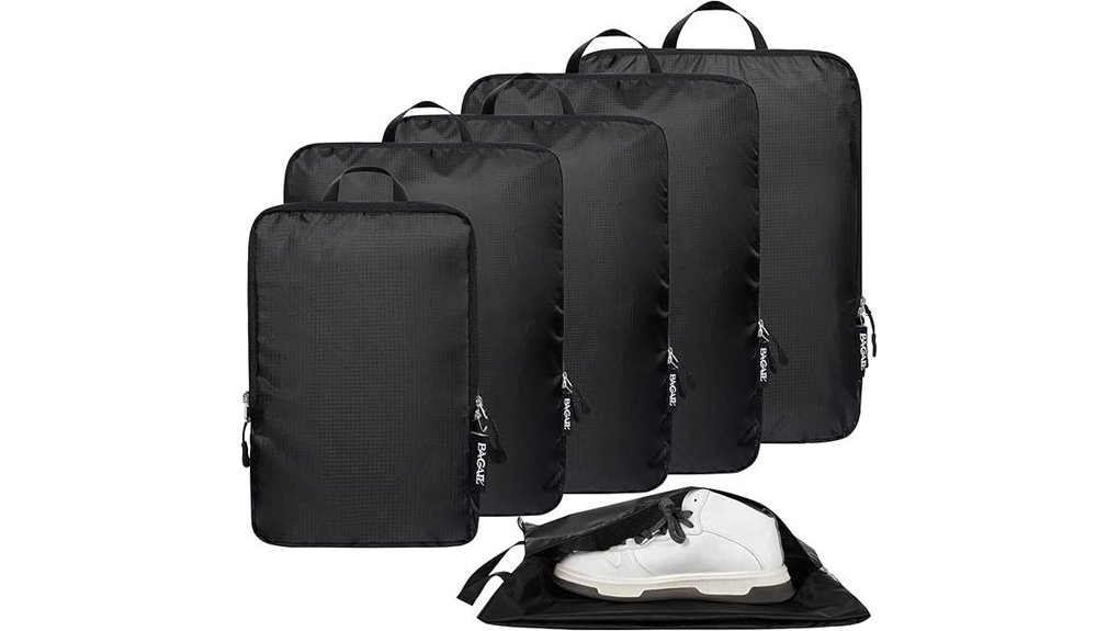 ultralight six piece packing cubes