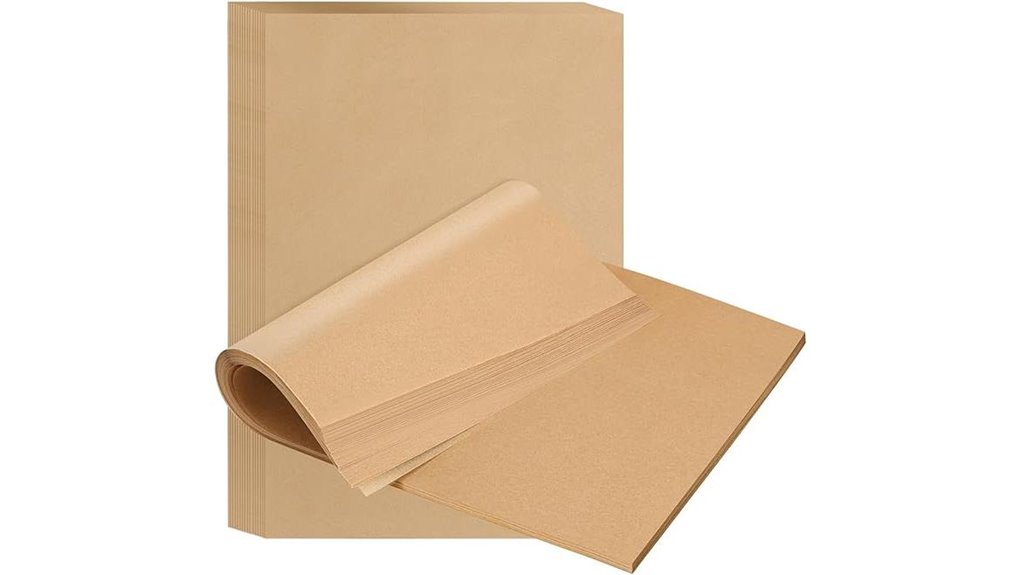 unbleached precut parchment sheets