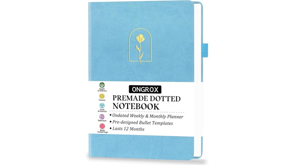 undated weekly monthly bulletplanner