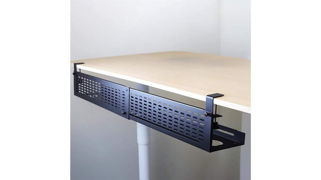 under desk cable management tray