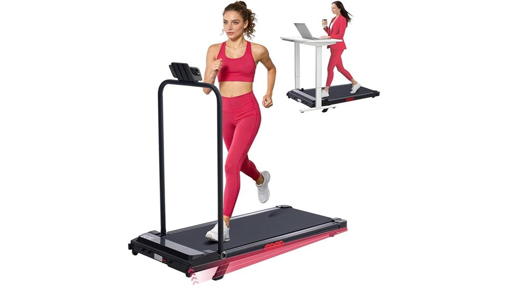 under desk incline treadmill with handles