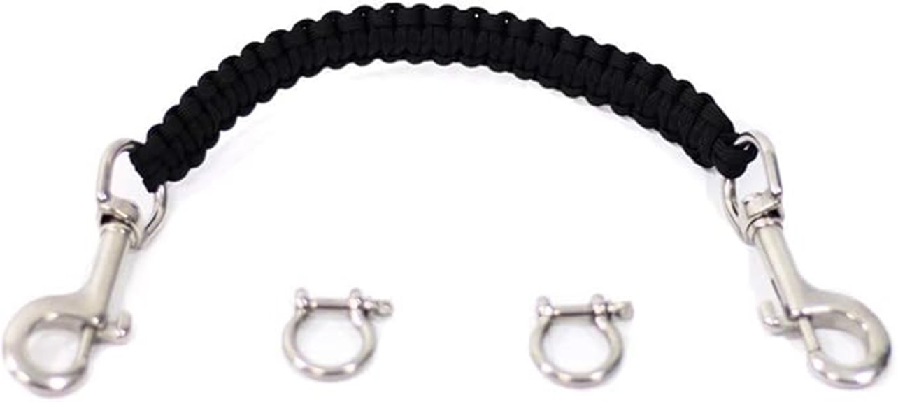 underwater camera lanyard with swivels