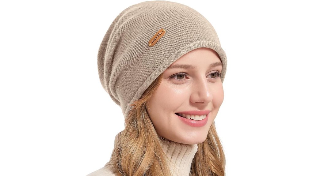 unisex merino wool slouchy beanie