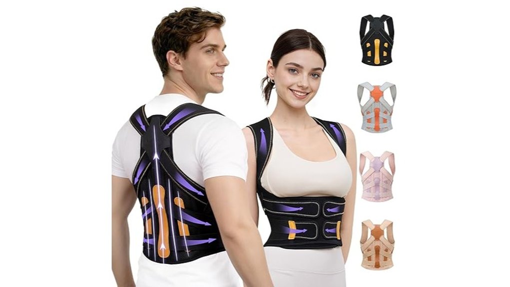 unisex posture correcting back brace