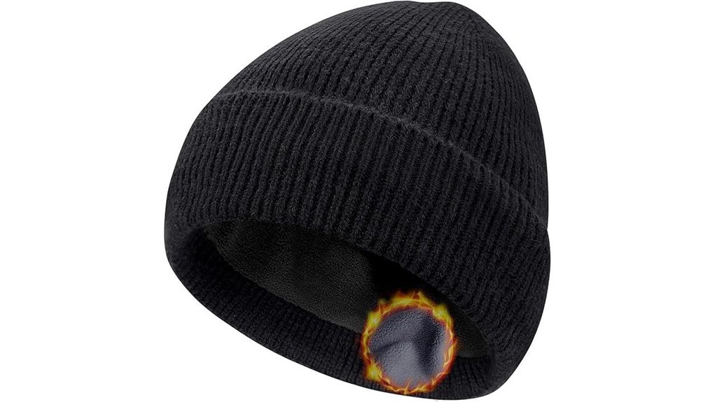 unisex slouchy winter fleece beanie