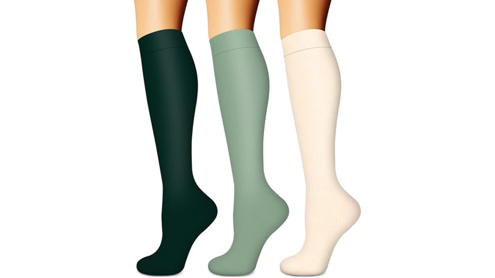 unisex three pack compression socks