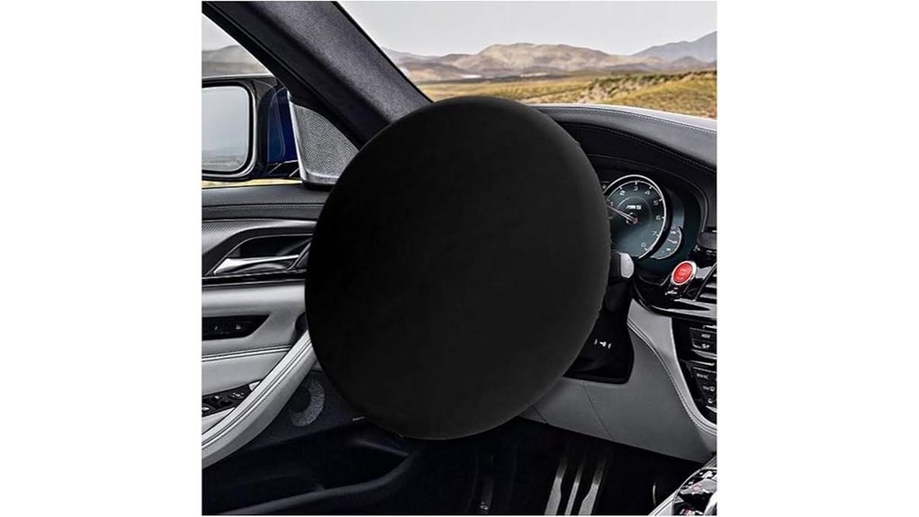 universal 18 black sunshade steering wheel