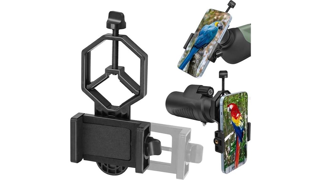 universal metal smartphone telescope adapter