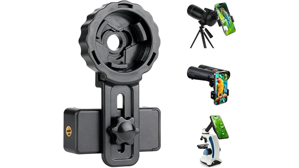 universal rotating smartphone binocular adapter