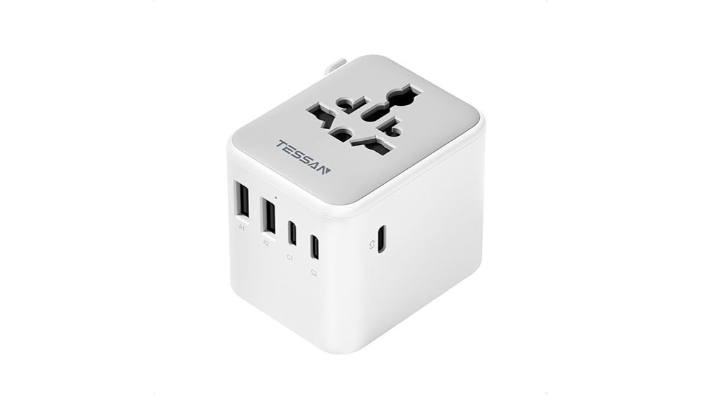 universal travel adapter with usb c