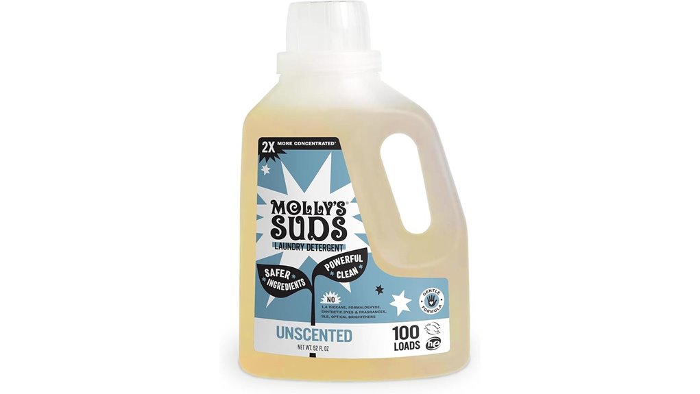 unscented concentrated liquid laundry detergent