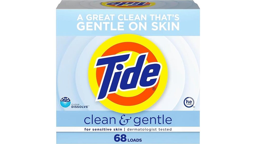 unscented gentle powder detergent