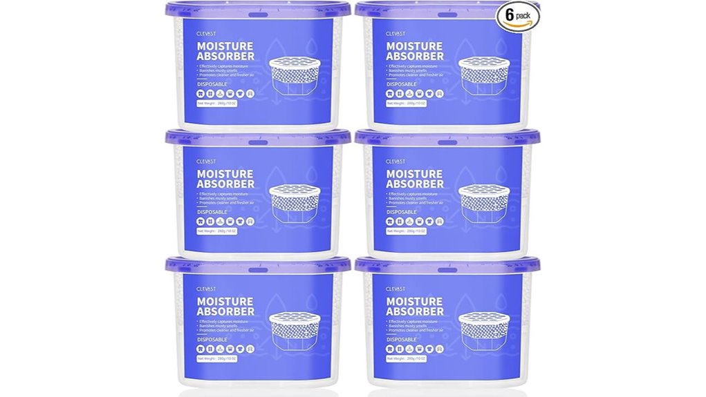 unscented six pack moisture absorbers