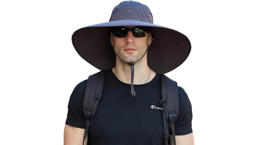 upf50 waterproof wide brim hat