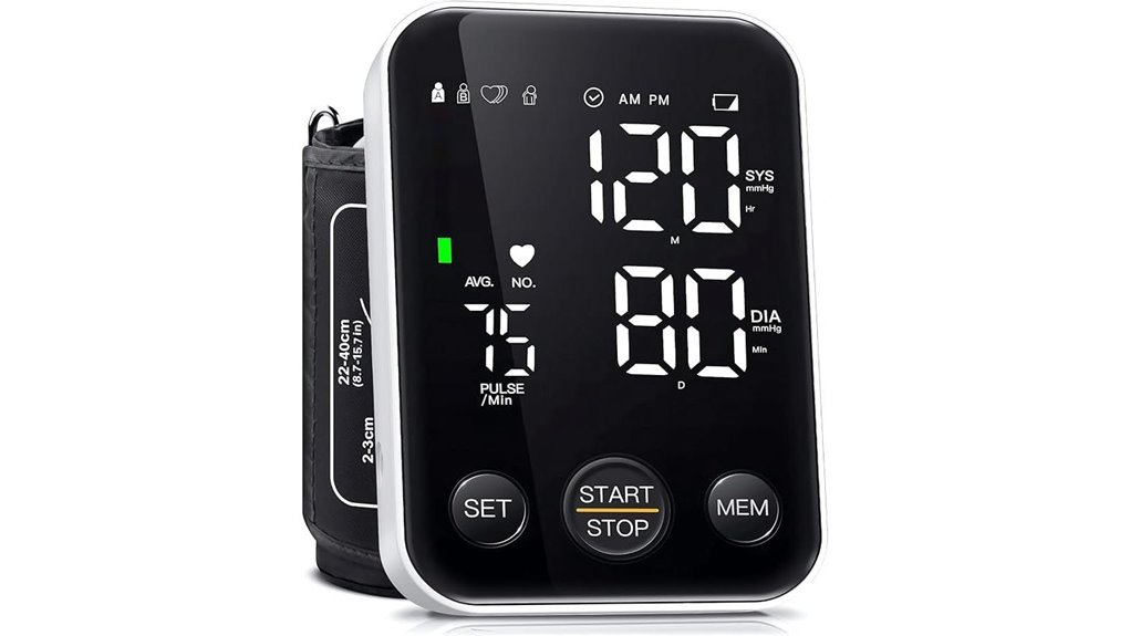 upper arm blood pressure monitor