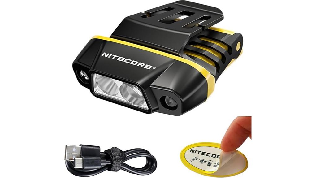 usb c rechargeable clip on headlamp