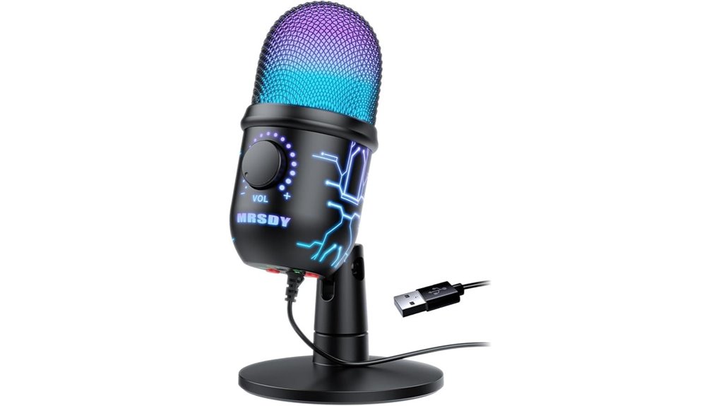 usb gaming condenser microphone