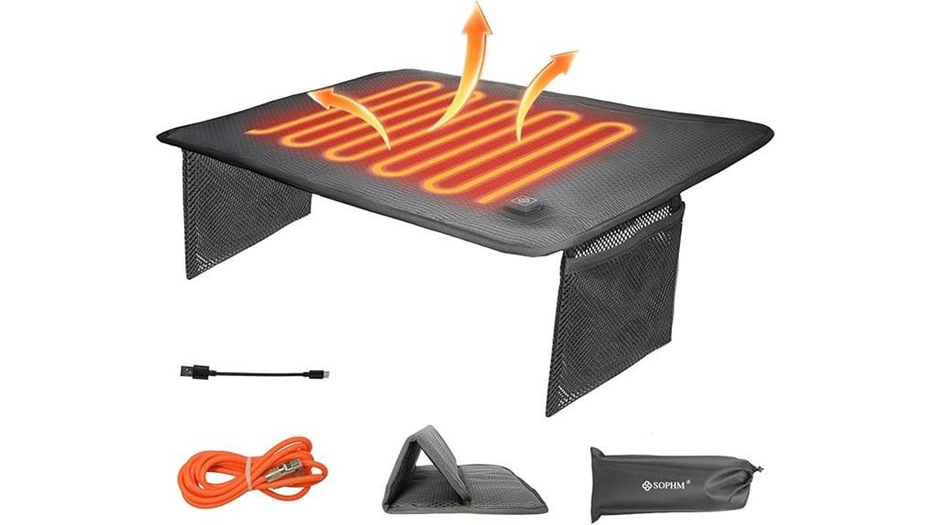 usb heated foldable stadium seat