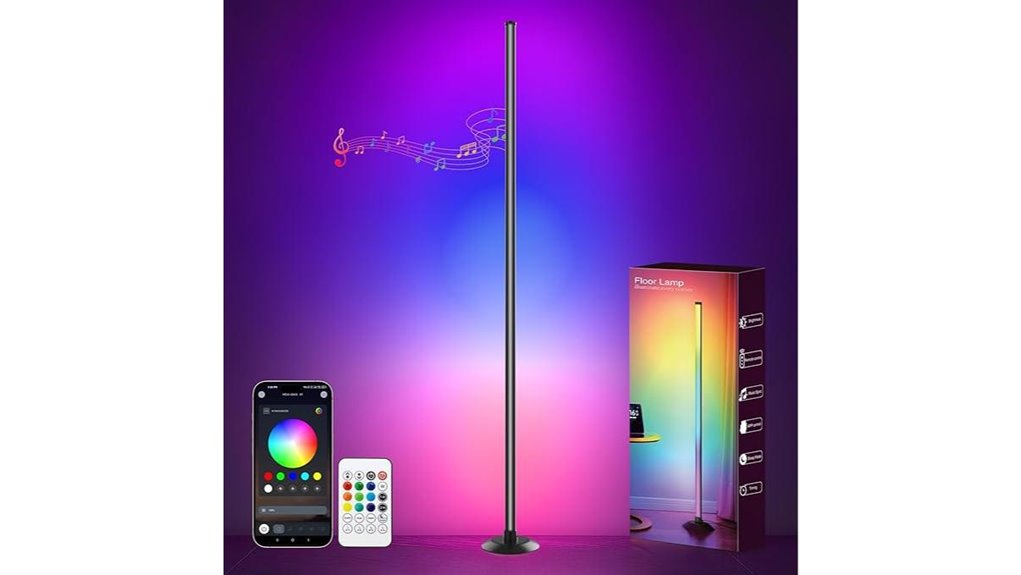 usb led corner floor lamp
