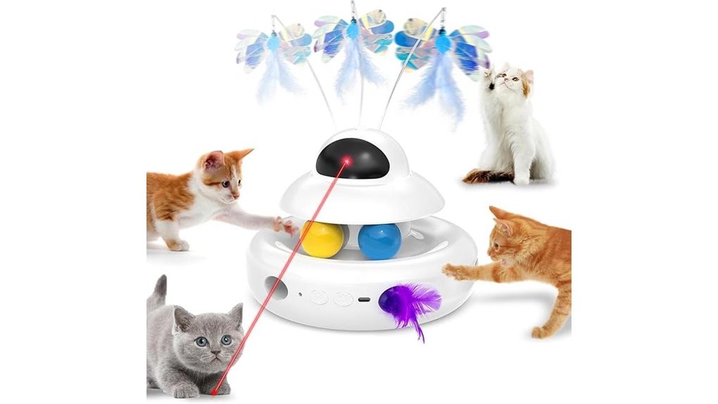 usb rechargeable 4 in 1 interactive cat toy