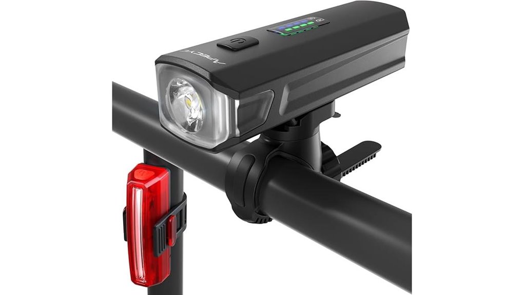 usb rechargeable bike light set