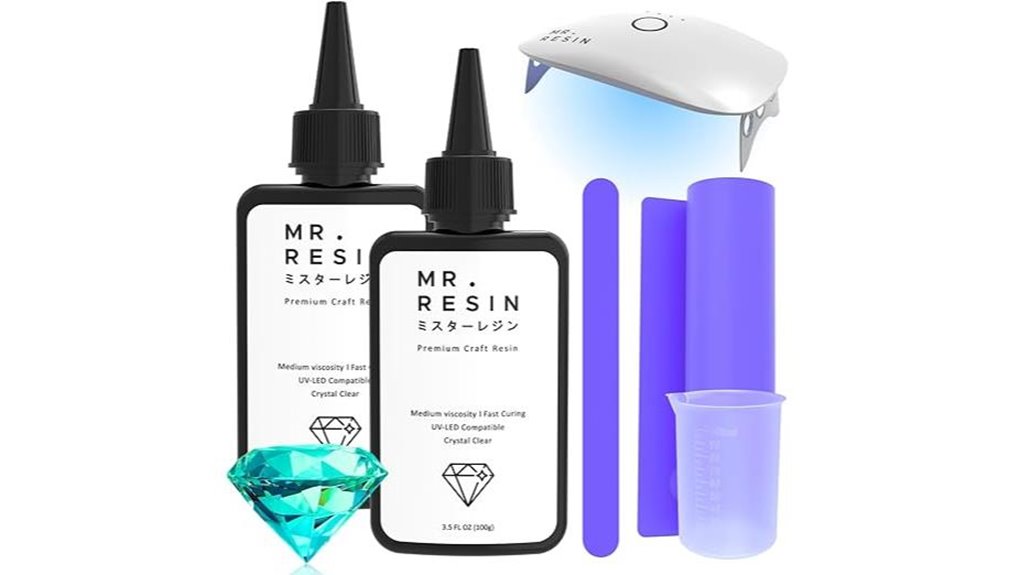 uv curing resin kit package