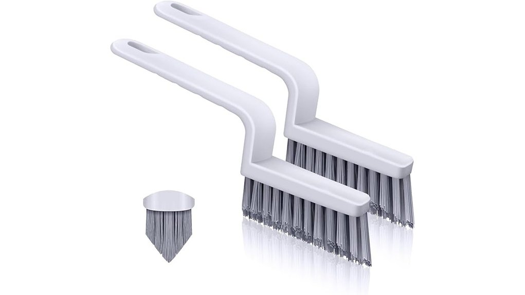 v shaped stiff grout brushes