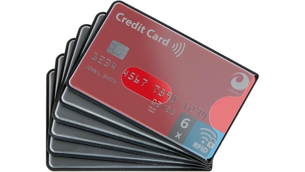 valonic rfid blocking card sleeves