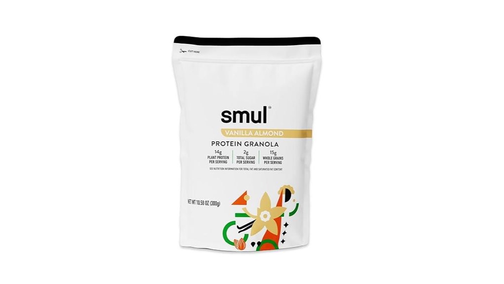 vanilla almond wholegrain protein granola