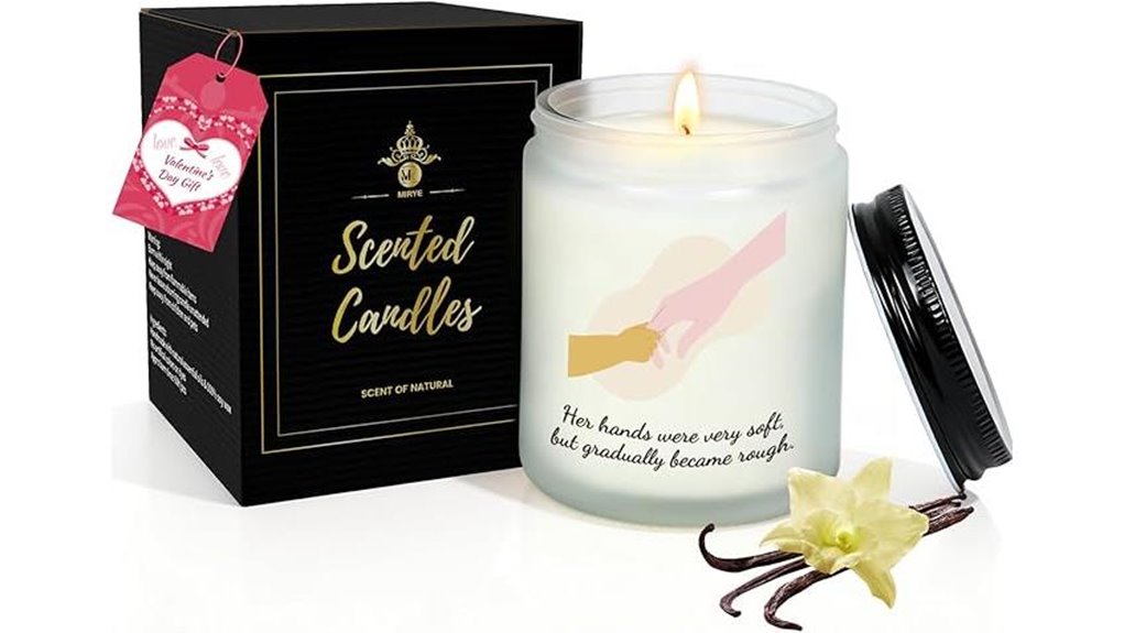 vanilla soy aromatherapy candle