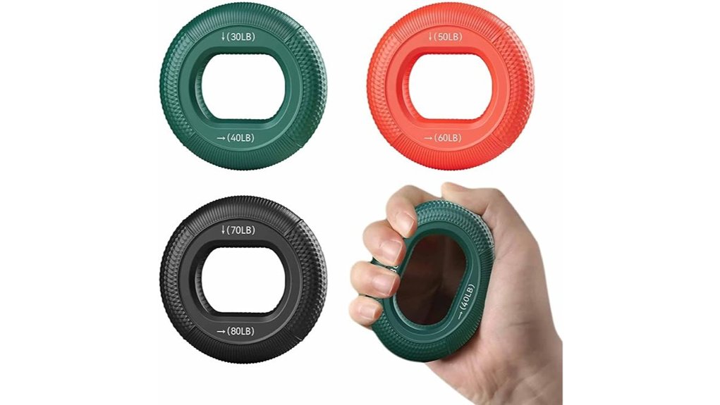 variable resistance silicone grip rings