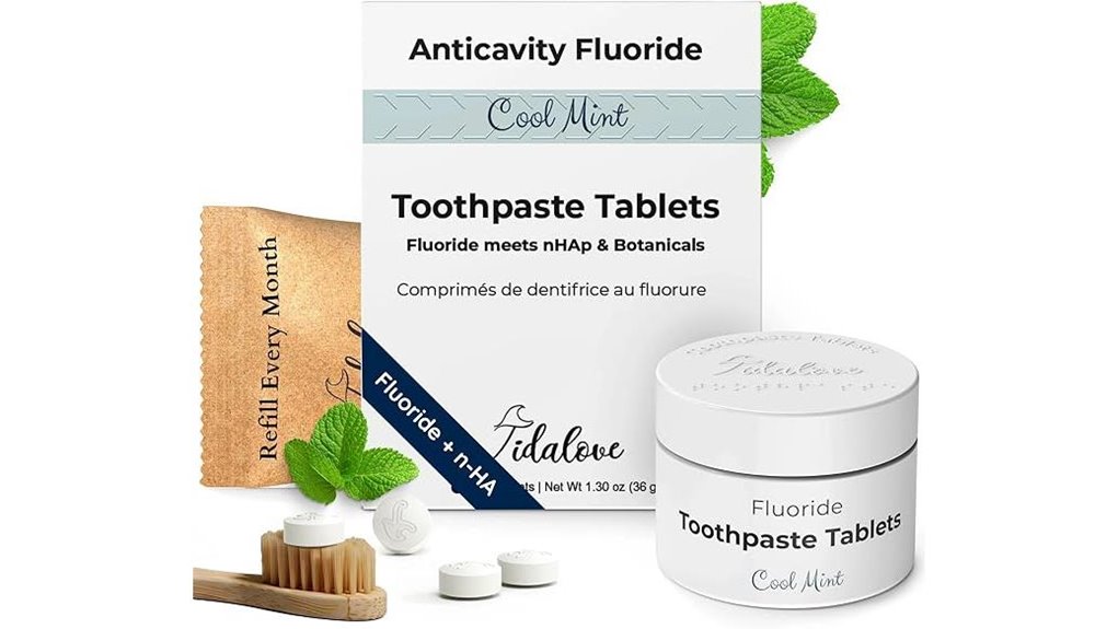 vegan cool mint fluoride toothpaste