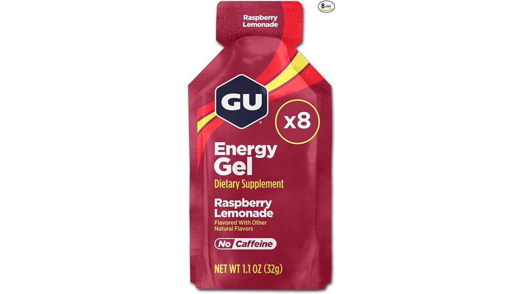 vegan raspberry lemonade energy gels