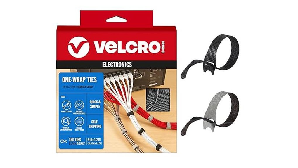 velcro 8 inch reusable cable ties