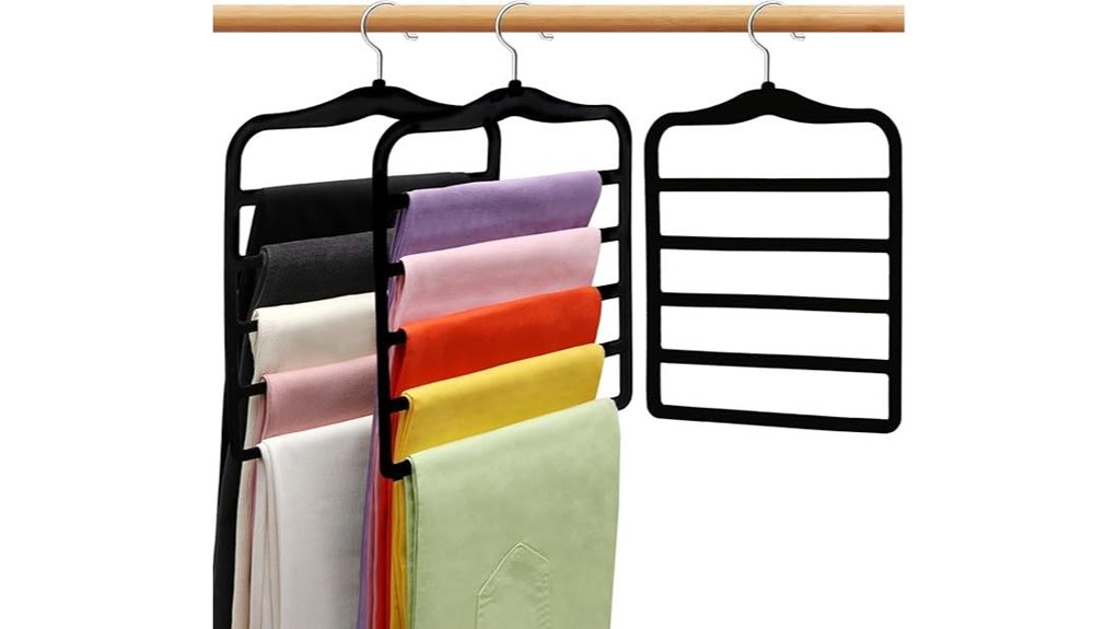 velvet 5 tier pants hangers