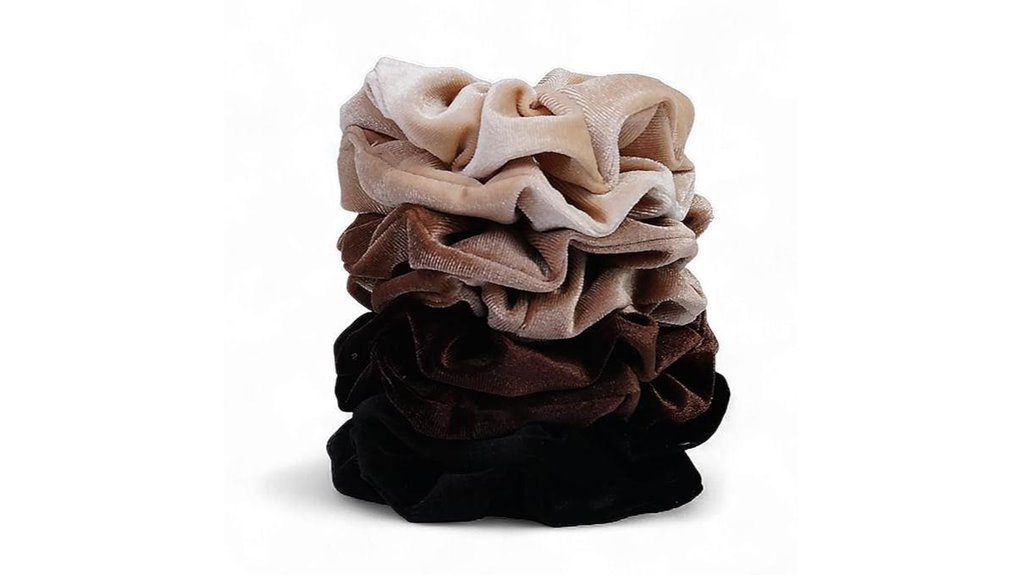 velvet neutral hair ties