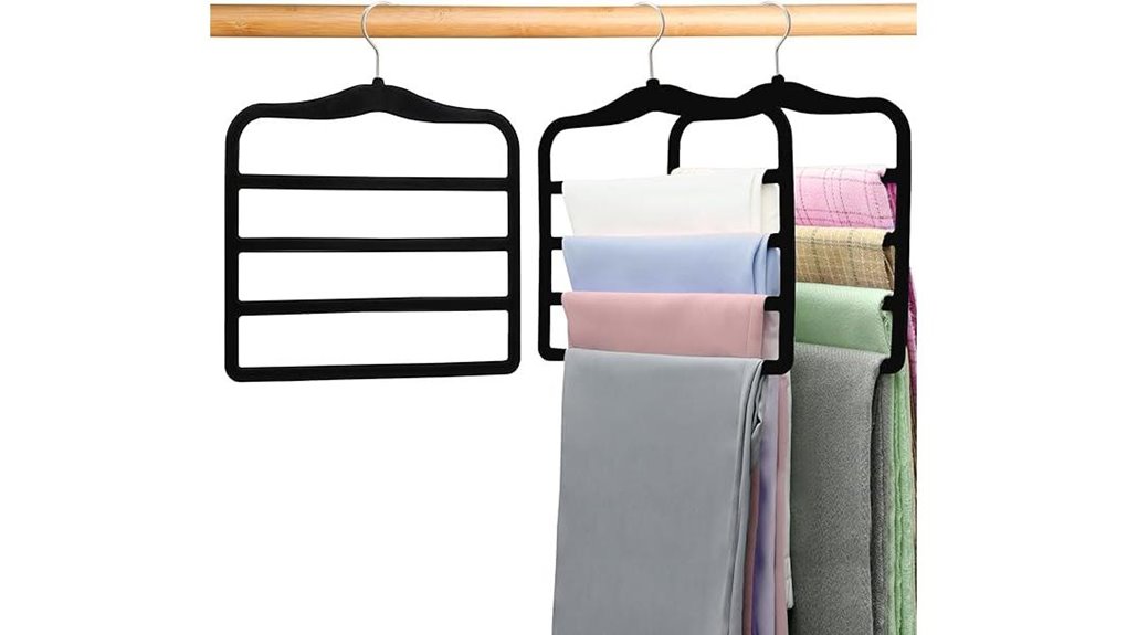 velvet non slip pants hangers