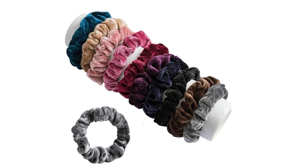 velvet scrunchie hair ties