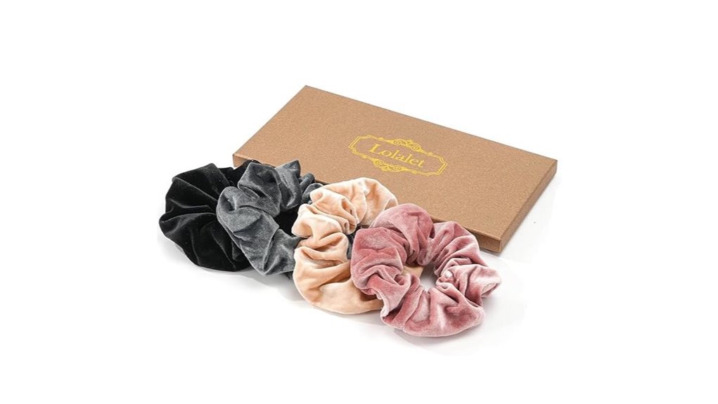 velvet scrunchies for thick hair