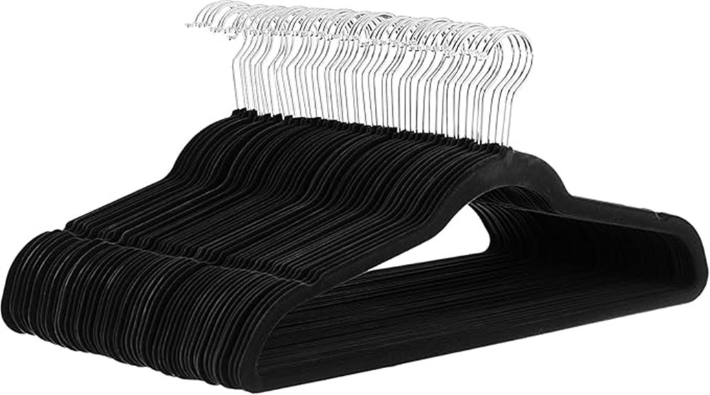 velvet slim non slip hangers