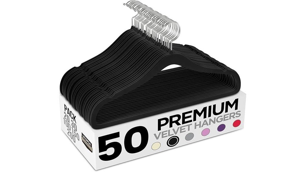 velvet slim non slip hangers