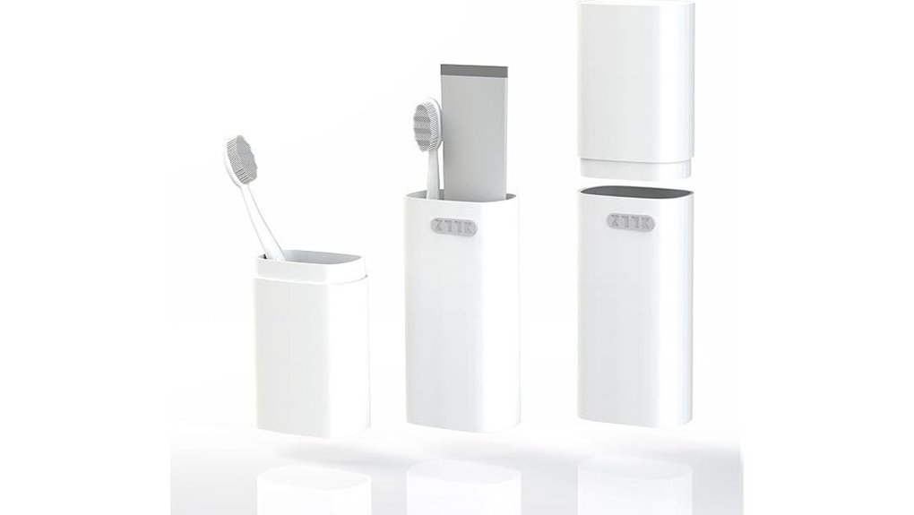 ventilated compact travel toothbrush case
