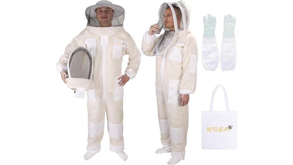 ventilated three layer stingproof beekeeping suit