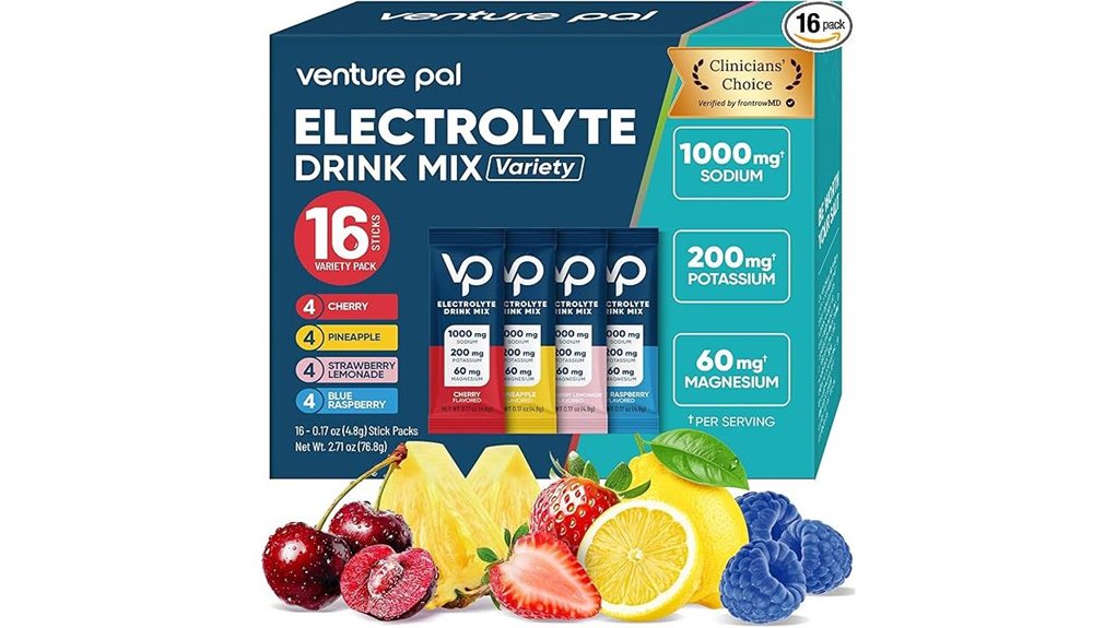 venture pal sugar free electrolyte packets