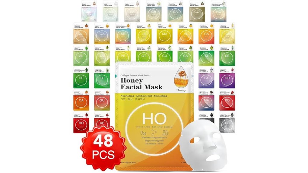 vespro 48 pack collagen sheet masks
