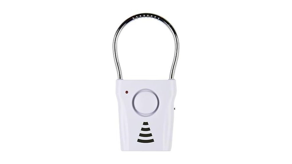 vibration triggered 110db door handlealarm