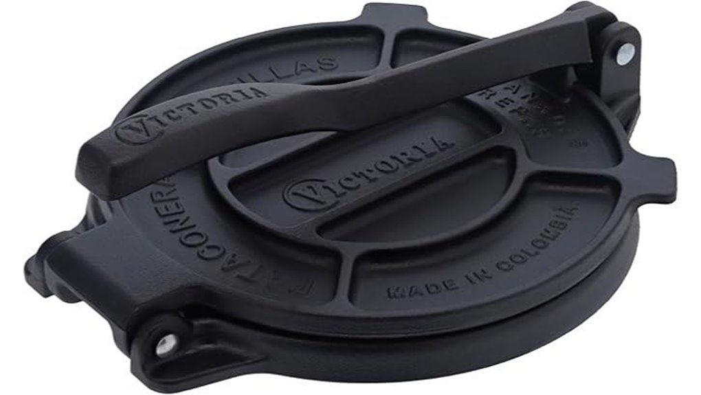 victoria 8 inch seasoned cast iron
